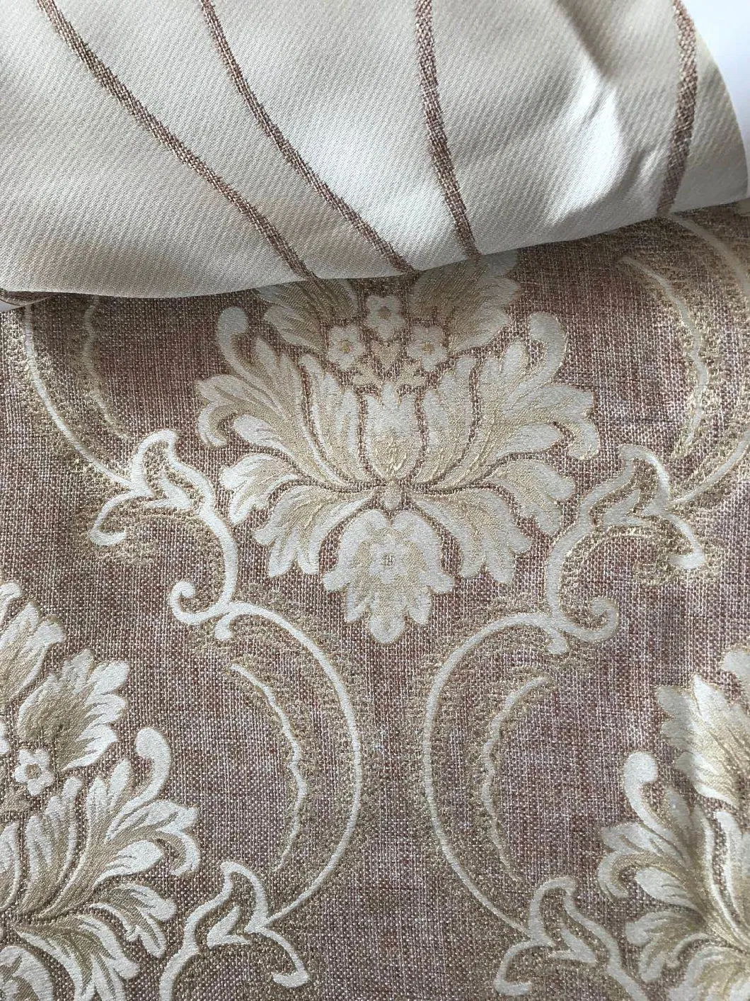 Popular Stylish High Quality Linen Jacquard Household Curtain Fabric