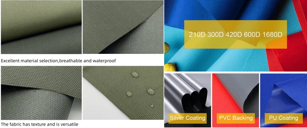 Waterproof Colorful 190d 210d 300d Oxford Cloth Tablecloth 100% Polyester Fabric